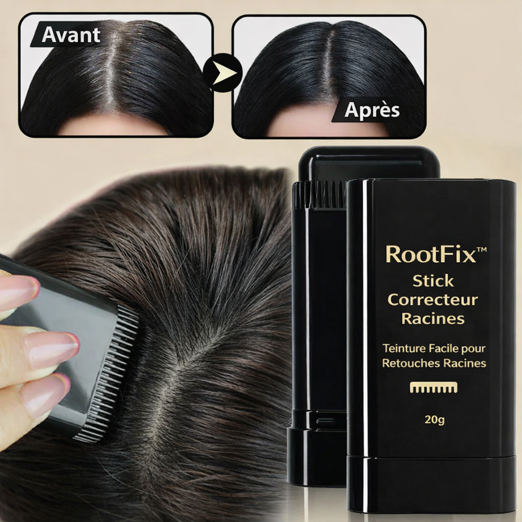 RootFix™ Stick Correcteur Racines | Camouflez instantanément vos racines et retrouvez une couleur parfaite en quelques secondes !