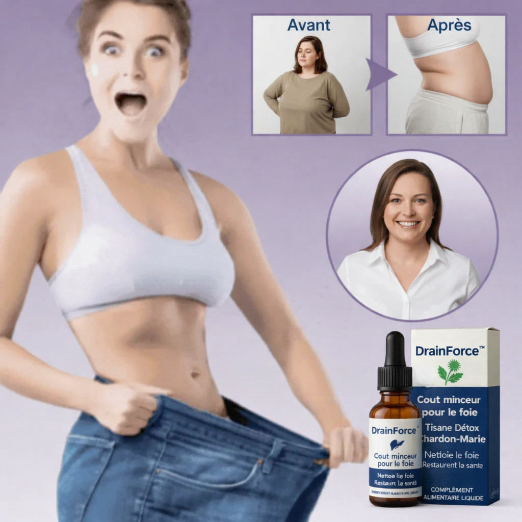 DrainForce™ Gouttes Détox Lymphatique | Éliminez jusqu’à 93% des gonflements en 7 jours et retrouvez un corps léger et affiné !