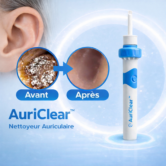 AuriClear™ Nettoyeur Auriculaire | Éliminez 95 % du cérumen en 60 secondes chrono !