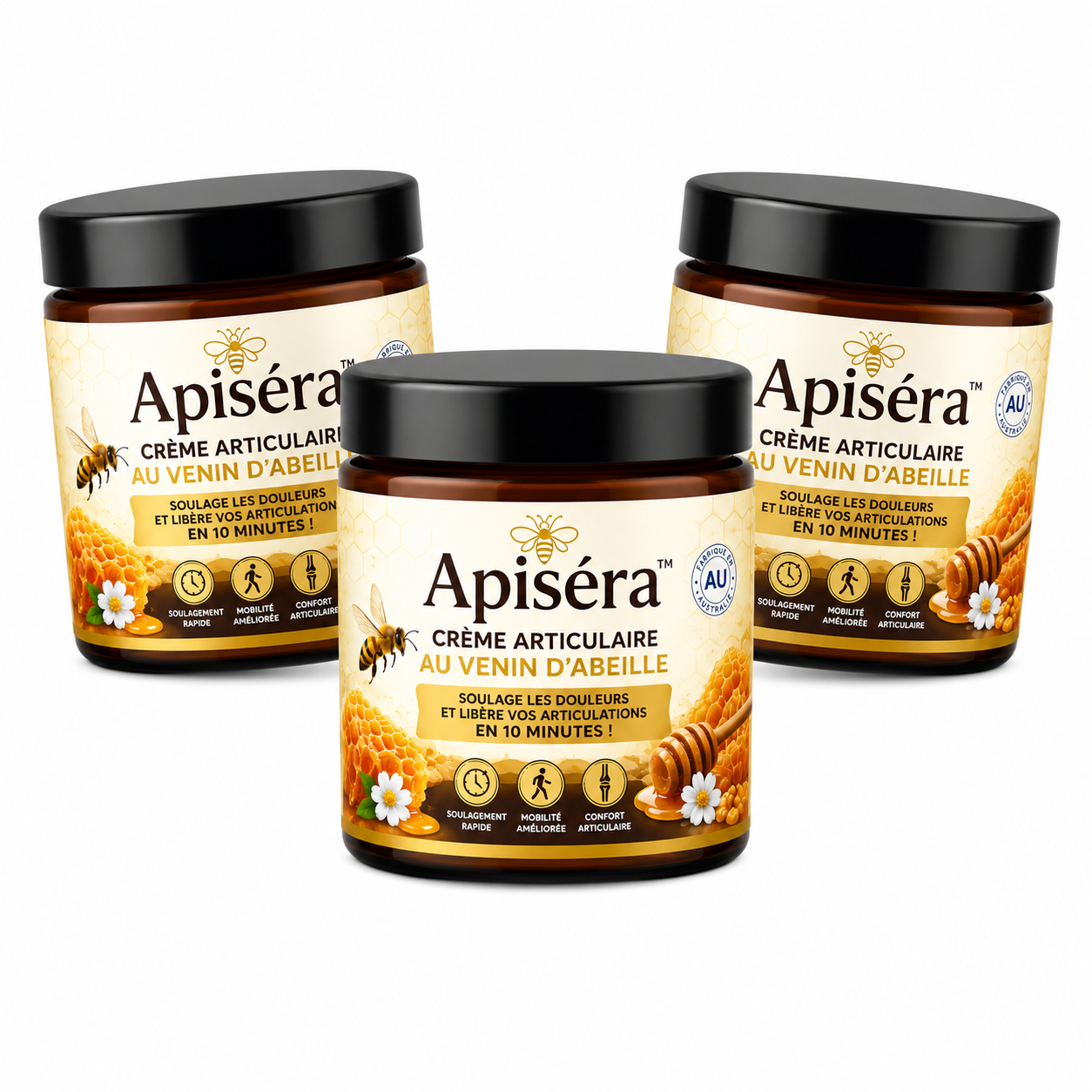 Apiséra™ Crème Articulaire au Venin d’Abeille | Soulage les douleurs et libè