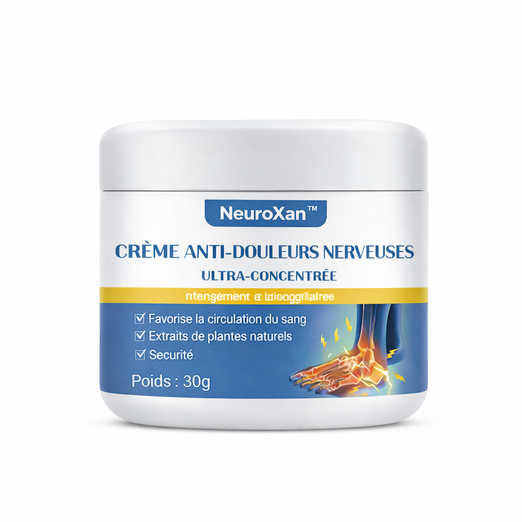 NeuroXan™ Crème Anti-Douleurs Nerveuses Ultra-Concentrée | Éliminez les douleurs, picotements et engourdissements en 5 jours !