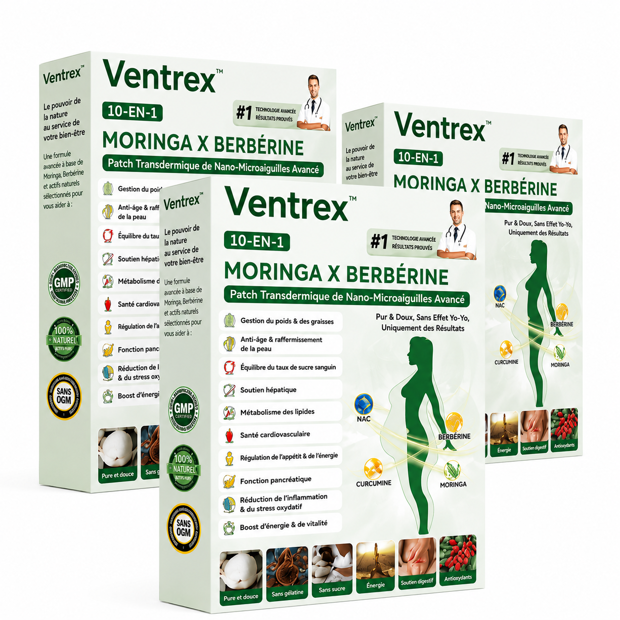 Ventrex™ Patch Minceur | Affinez votre ventre et raffermissez votre silhouette dès 7 jours, sans régime strict !