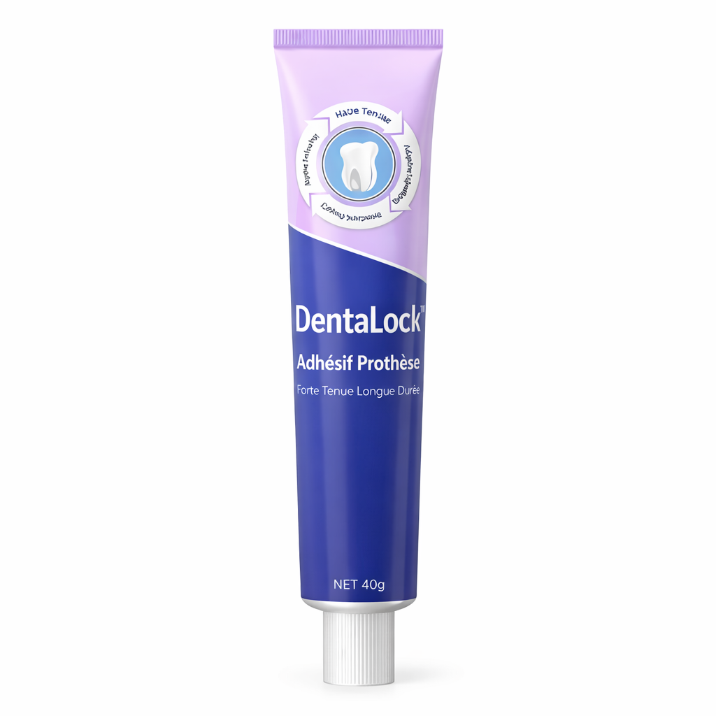 DentaLock™ Adhésif Prothèse | Fixez votre dentier pendant 96 heures sans bouger !