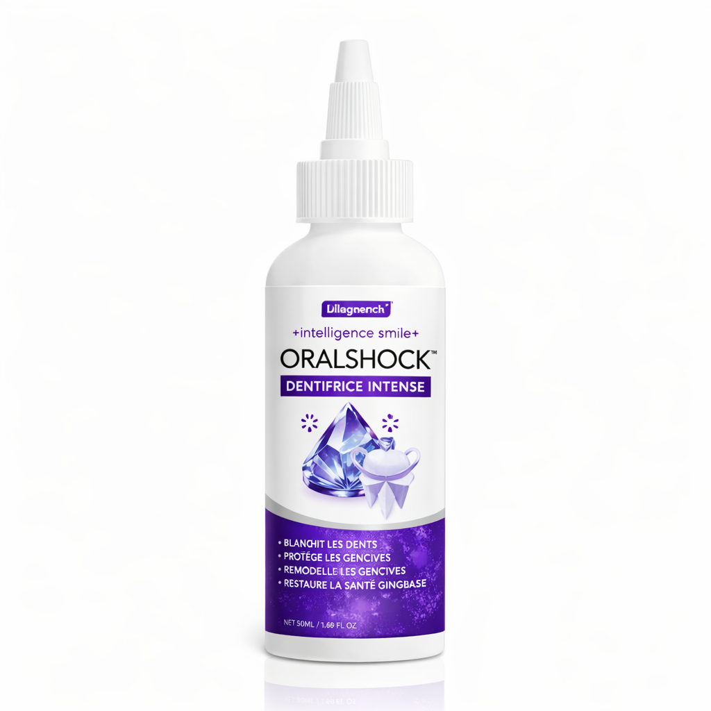 OralShock™ Dentifrice Intense | Répare vos gencives et sauvez vos dents en seulement 3 minutes !