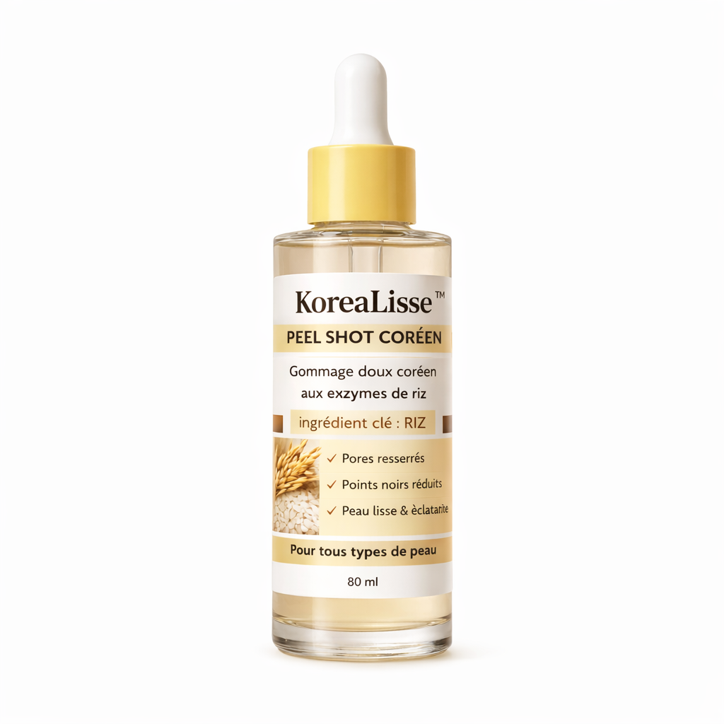 KoreaLisse™ Peel Shot Coréen | Éliminez impuretés et pores visibles pour une peau parfaite en quelques minutes !