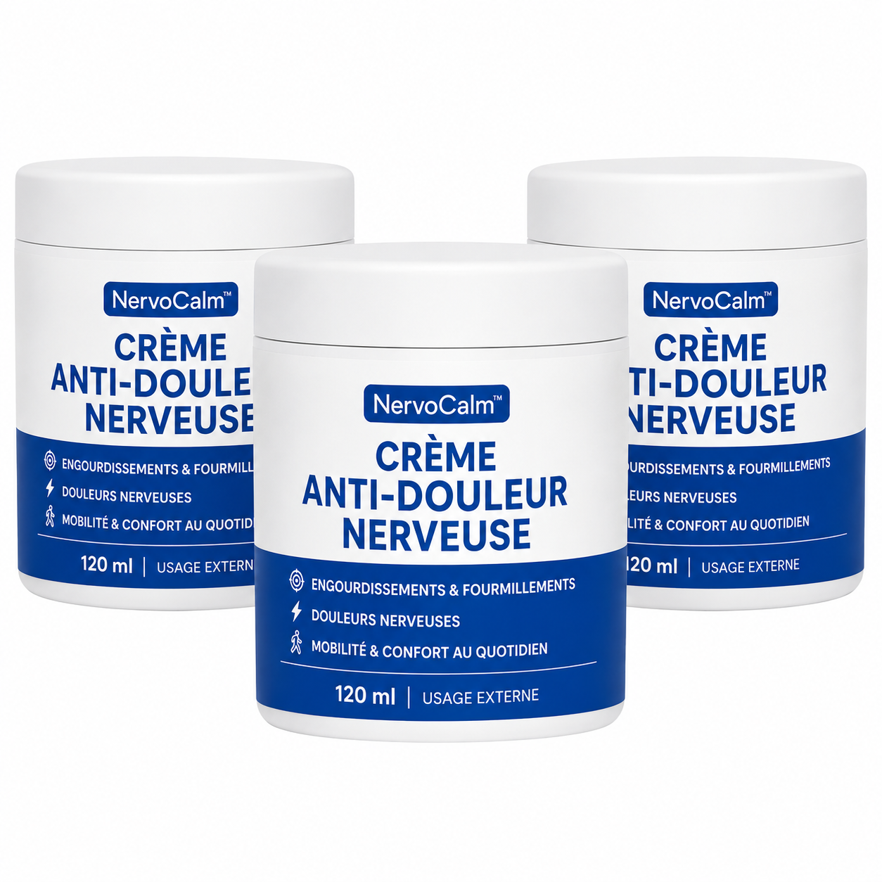 NervoCalm™ Crème Anti-Douleur Nerveuse | Élimine engourdissements et fourmillements en 5 jours chrono!
