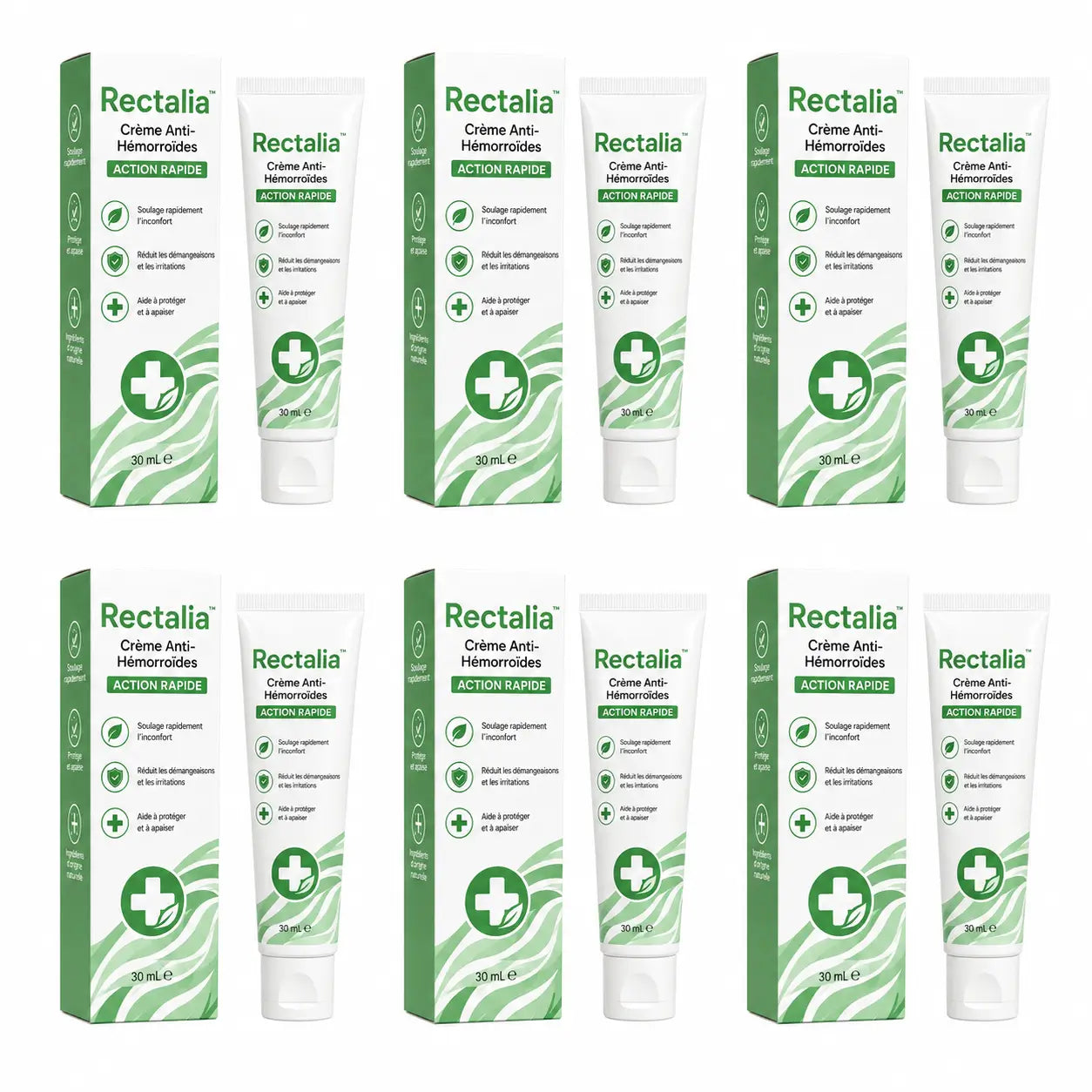 Rectalia™ Crème Anti-Hémorroïdes Action Rapide | Apaisez brûlures, démangeaisons et gonflements dès les premières prises !