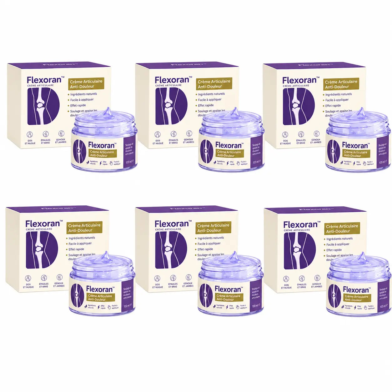 Flexoran™ Crème Articulaire Anti-Douleur | Élimine les douleurs articulaires jusqu'à 87 % en seulement 48 heures !