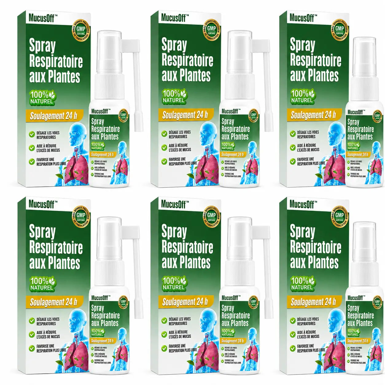 MucusOff™ Spray Respiratoire aux Plantes | Fluidifiez les sécrétions et libérez votre respiration en quelques pulvérisations !