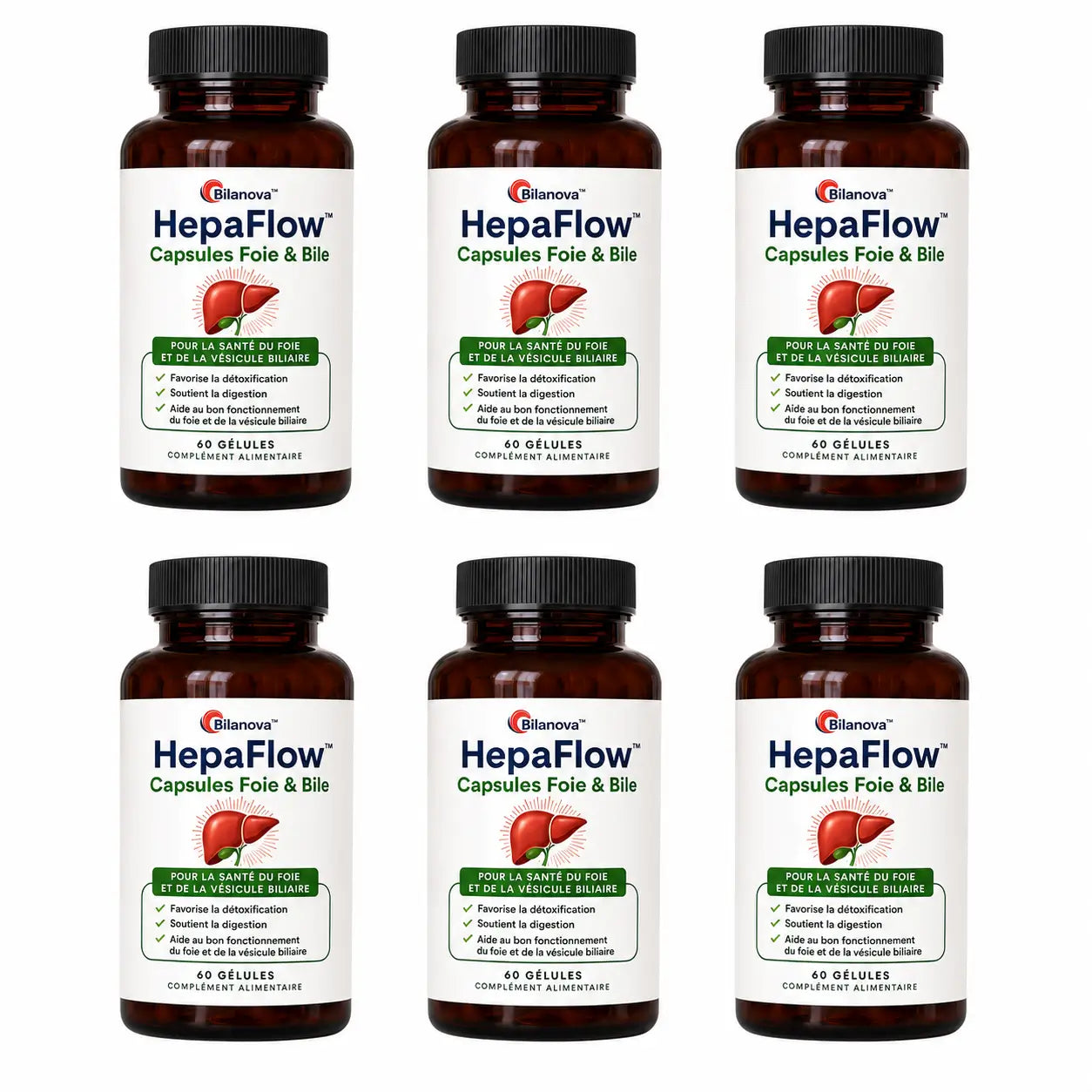HepaFlow™ Capsules Foie & Bile | Stoppez la bile epaisse qui bloque votre digestion, liberez la graisse abdominale et retrouvez une energie stable des les 14 premiers jours !