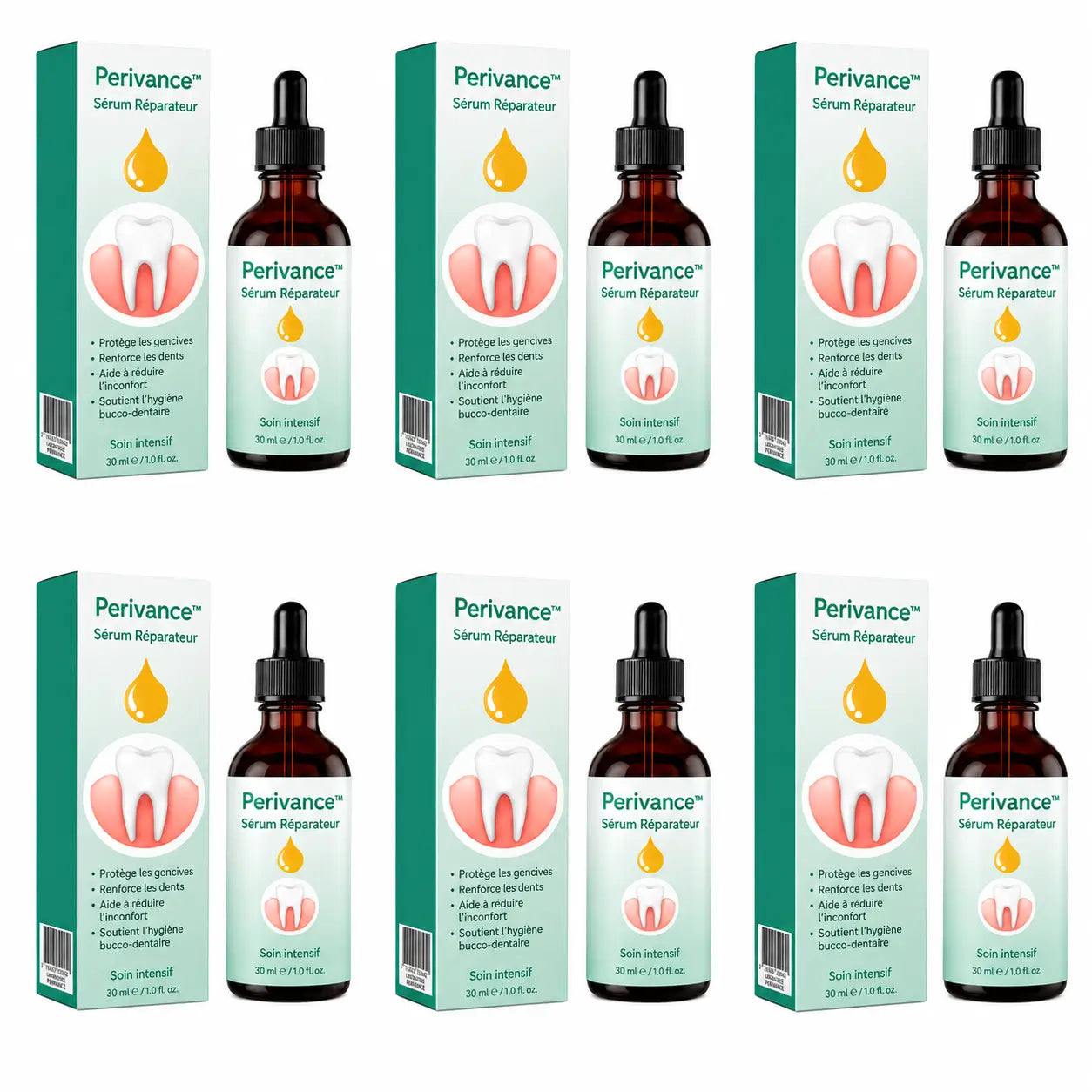 Perivance™ Sérum Réparateur | Stoppez la rétractation et sauvez vos dents en seulement 4 jours !