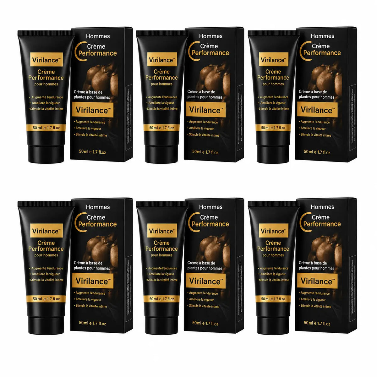 Virilance™ Crème Performance | Gagnez 4 cm et tenez 3 fois plus longtemps dès la 1ère application !