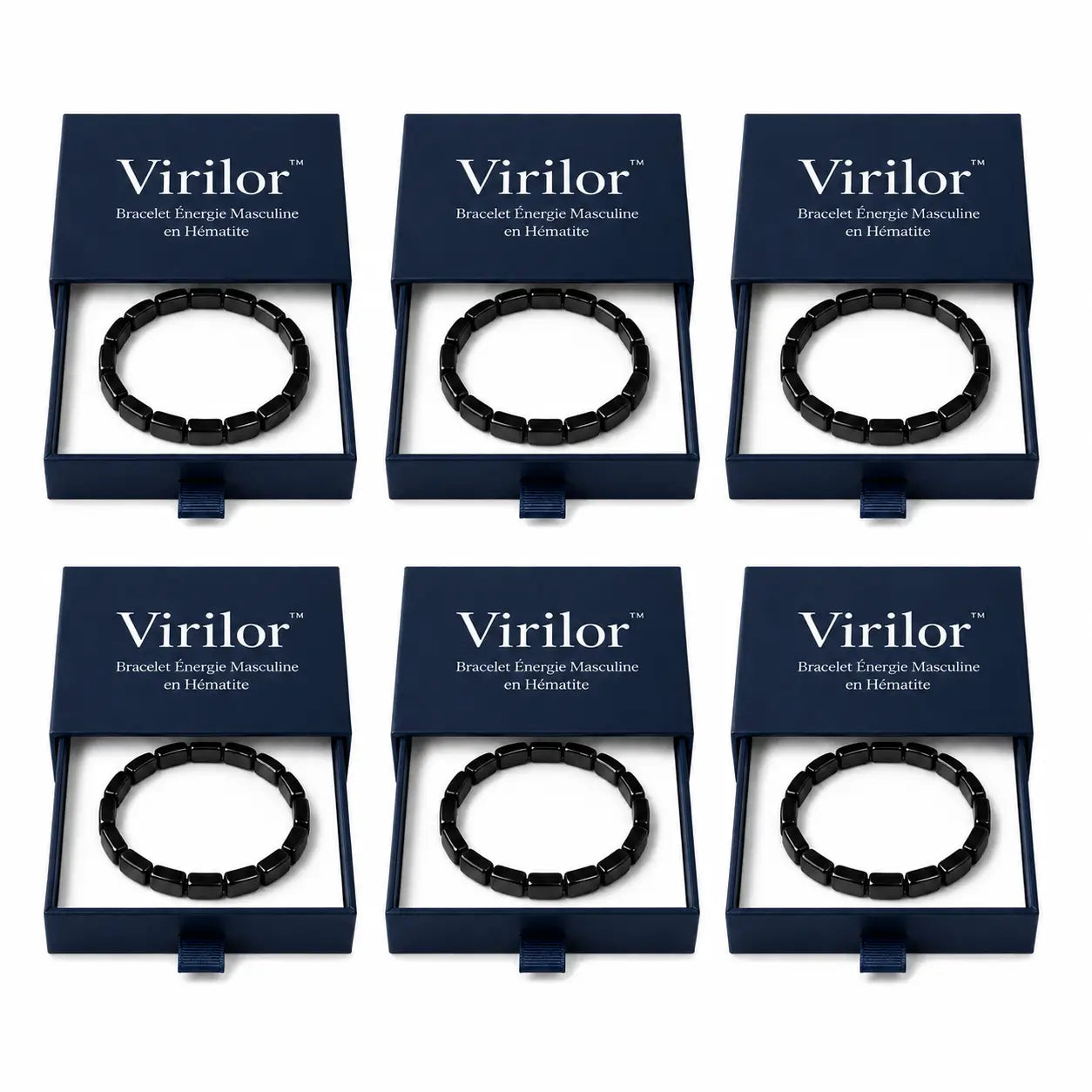 Virilor™ Bracelet Énergie Masculine en Hématite | Réveillez vos érections matinales et votre confiance en quelques semaines !