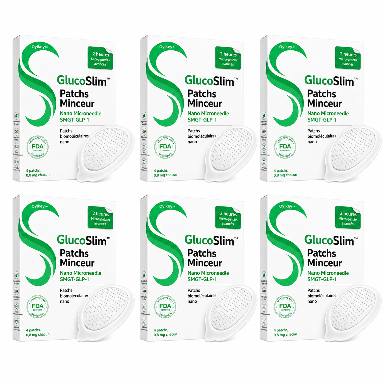 GlucoSlim™ Patchs Minceur Nano Microneedle SMGT-GLP-1 | Élimine les toxines et fait perdre du poids en 10 minutes !