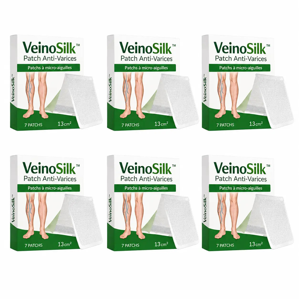 VeinoSilk™ Patch Anti-Varices | Éliminez les varices visibles et retrouvez des jambes lisses en 7 jours chrono !