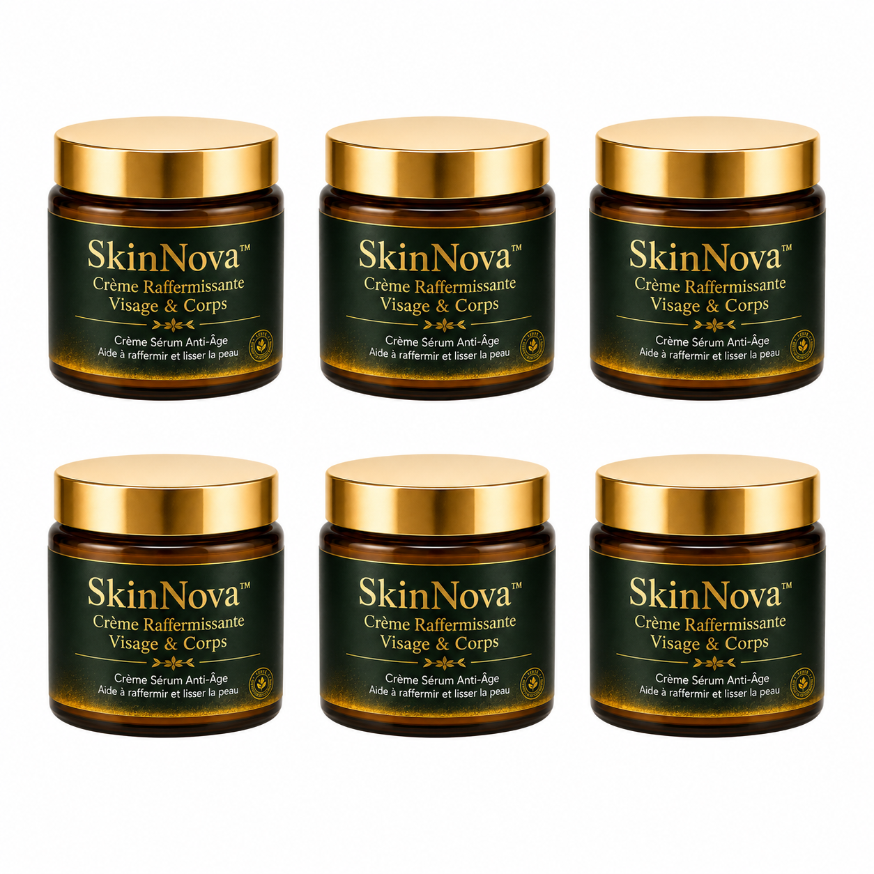 SkinNova™ Crème Raffermissante Visage & Corps | Lifte, hydrate et raffermit votre peau en 10 minutes chrono!