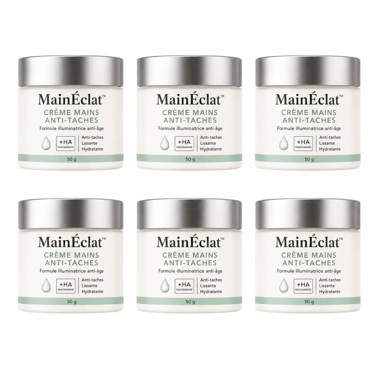 MainÉclat™ Crème Mains Anti-Taches | Arrêtez de cacher vos mains : des taches estompées et une peau visiblement plus ferme dès les 3 premières semaines !