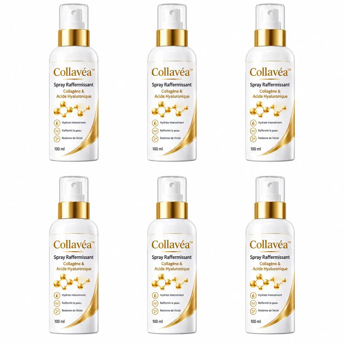 Collavéa™ Spray Raffermissant Collagène & Acide Hyaluronique | Repulpez, hydratez et liftez votre peau sans aiguille ni chirurgie !