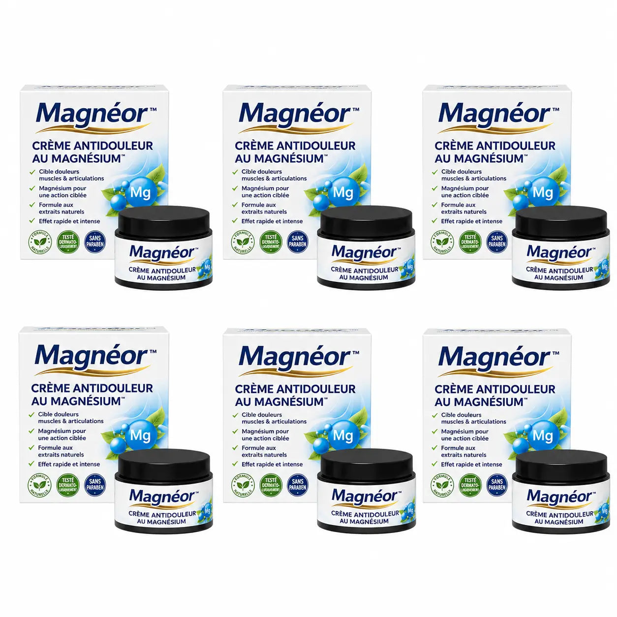 Magnéor™ Crème Antidouleur au Magnésium | Supprimez vos douleurs articulaires en 3 minutes !