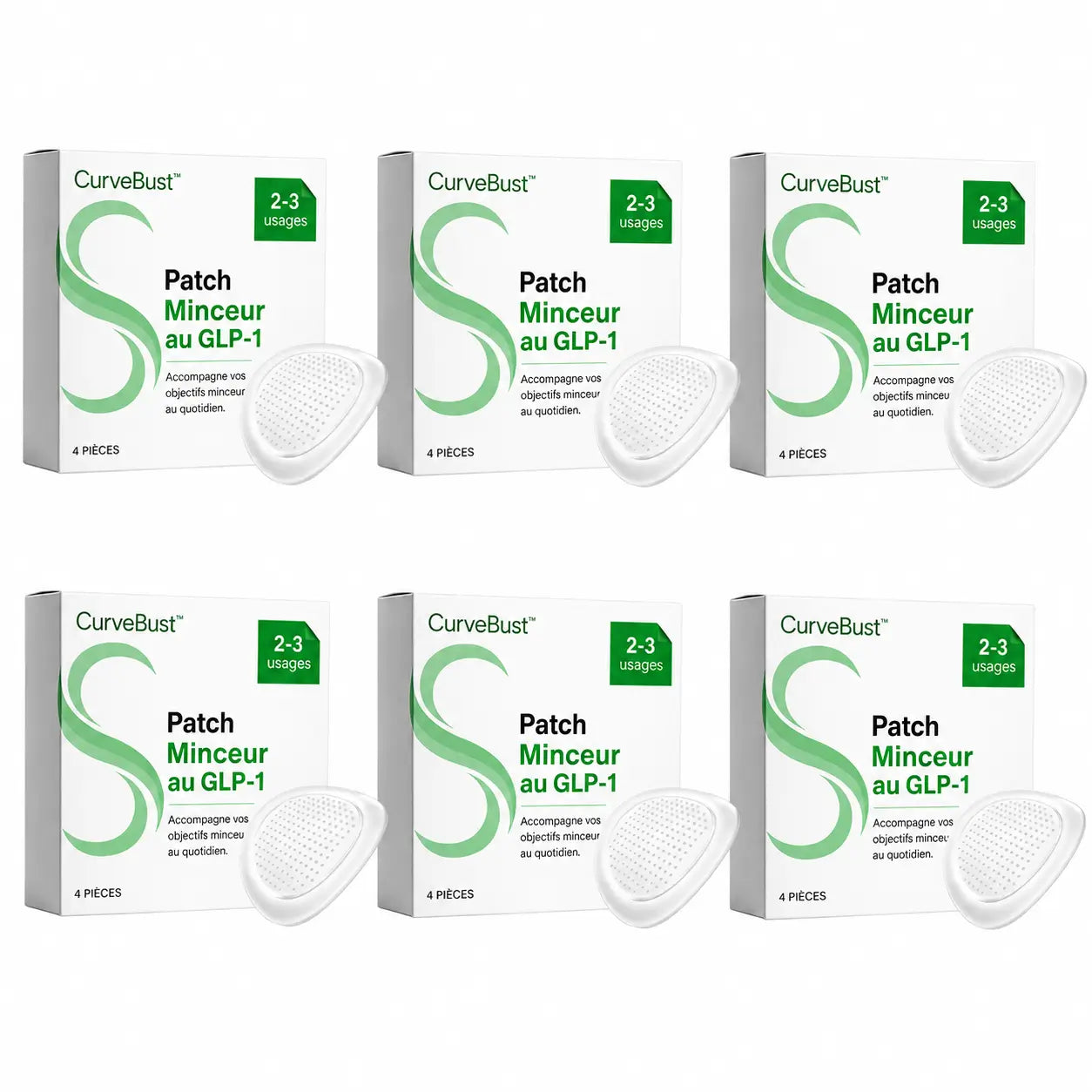CurveBust™ Patch Minceur au GLP-1 | Perdez jusqu’à 4,3 kilos de graisse en 5 jours !