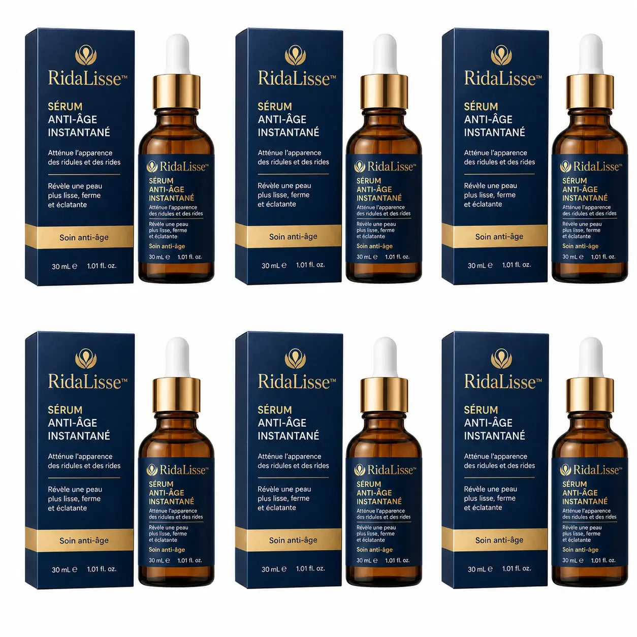 RidaLisse™ Sérum Anti-Âge Instantané | Élimine 99,7 % des rides en 15 heures !