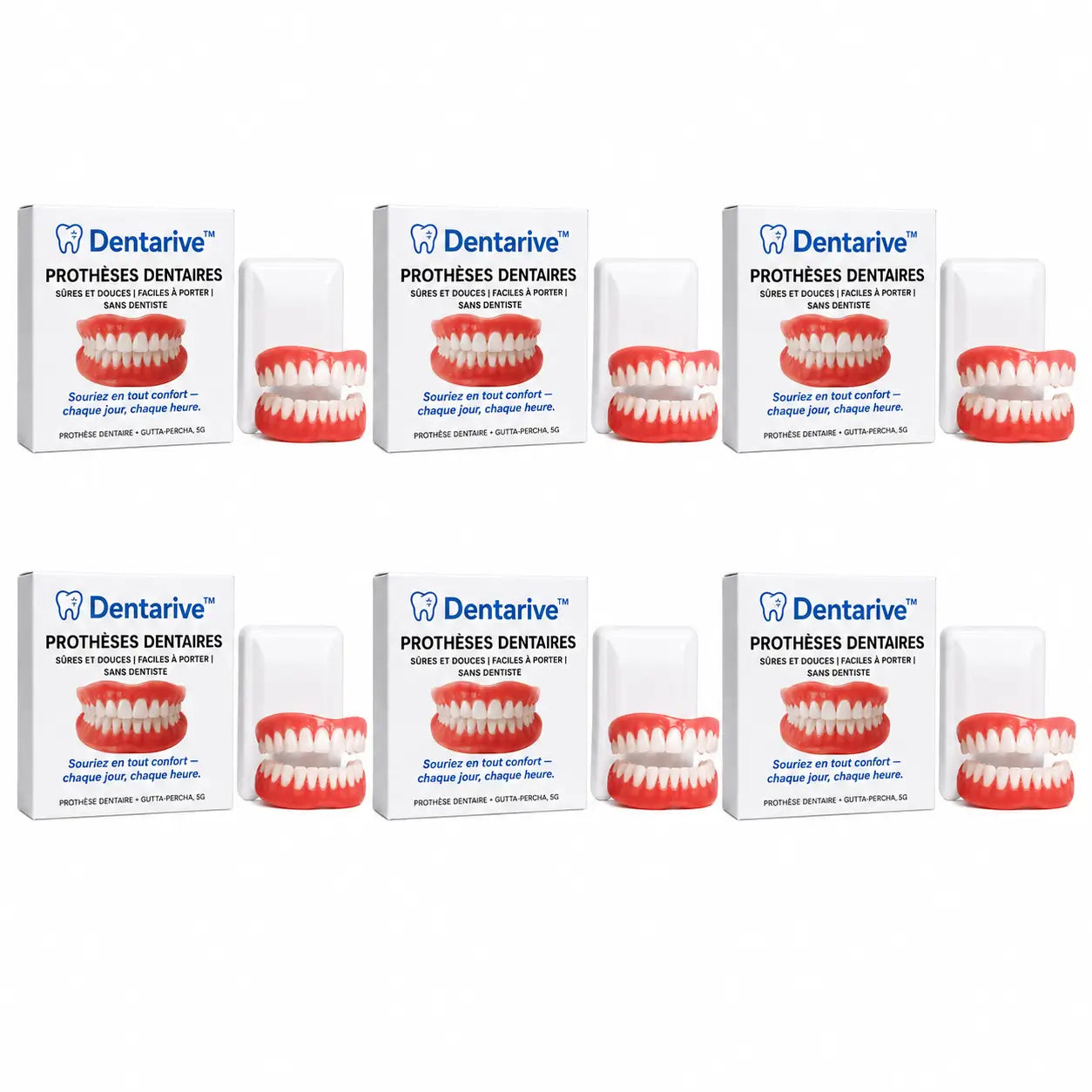 Dentarive™ Prothèses dentaires | Retrouvez votre sourire naturel en 3 minutes !