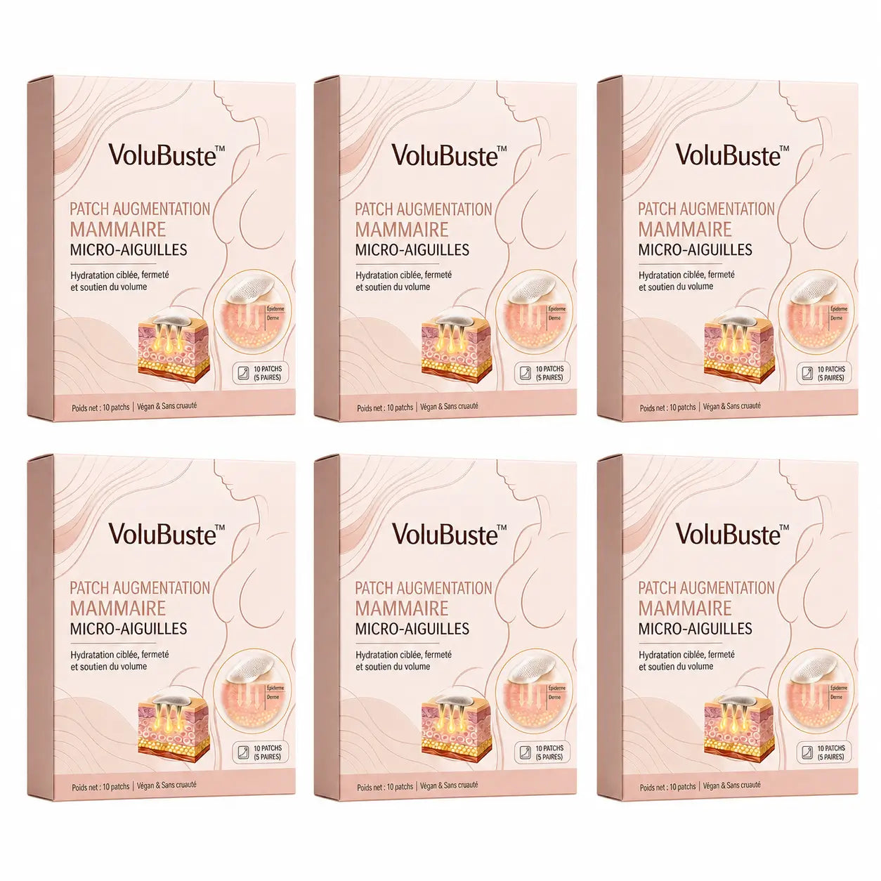 VoluBuste™ Patch Augmentation Mammaire | Repulpez votre poitrine et retrouvez des courbes plus généreuses sans chirurgie !