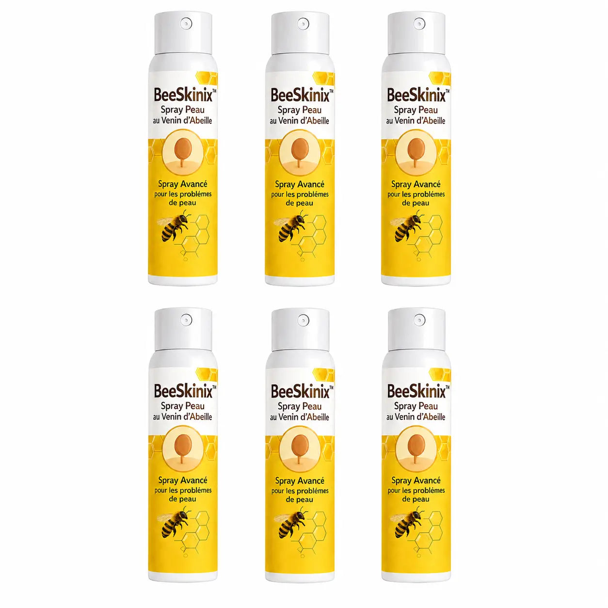 BeeSkinix™ Spray Peau au Venin d’Abeille | Faites disparaître vos verrues, taches et boutons en 10 minutes !