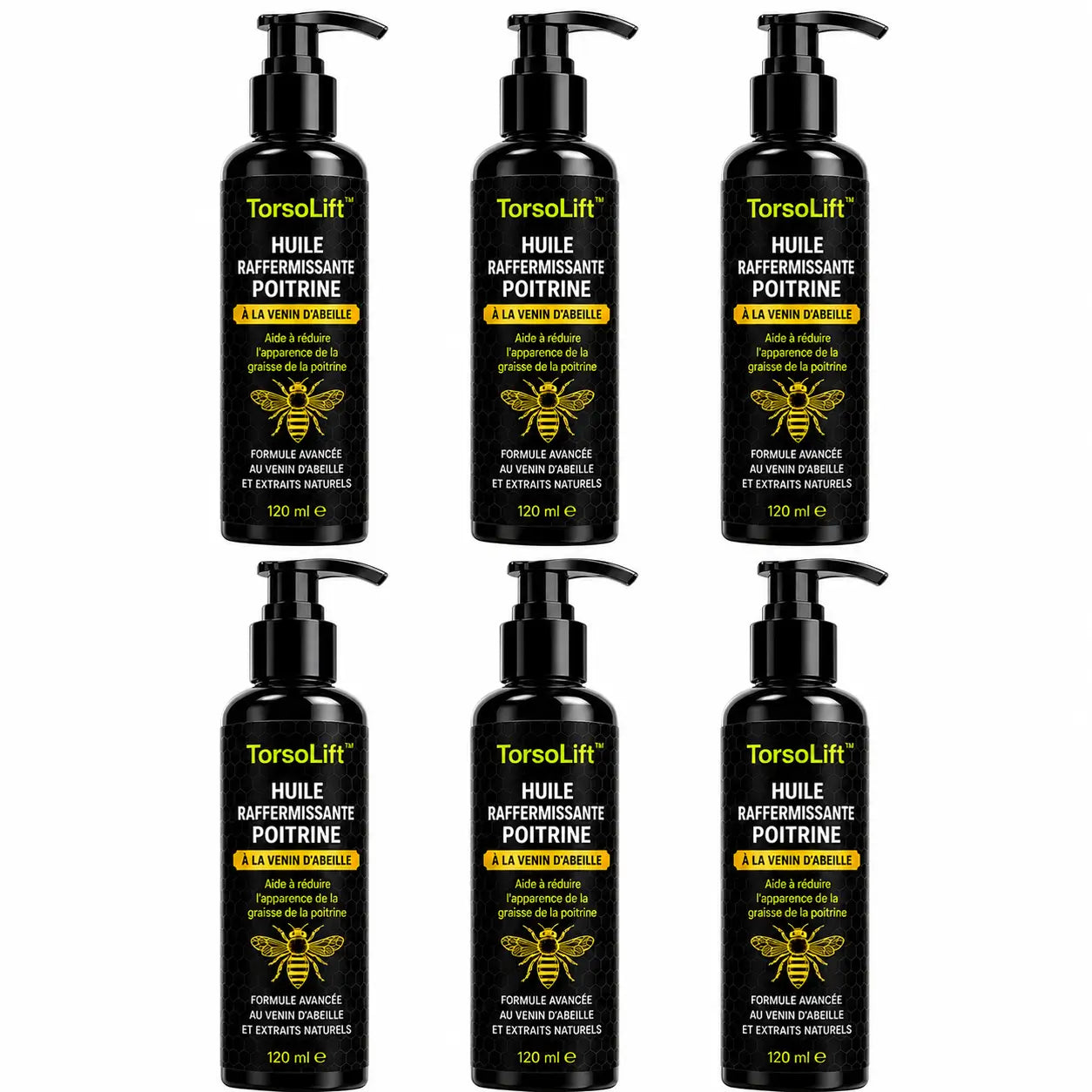 TorsoLift™ Huile Raffermissante Poitrine Homme | Élimine la poitrine masculine en seulement 7 jours !