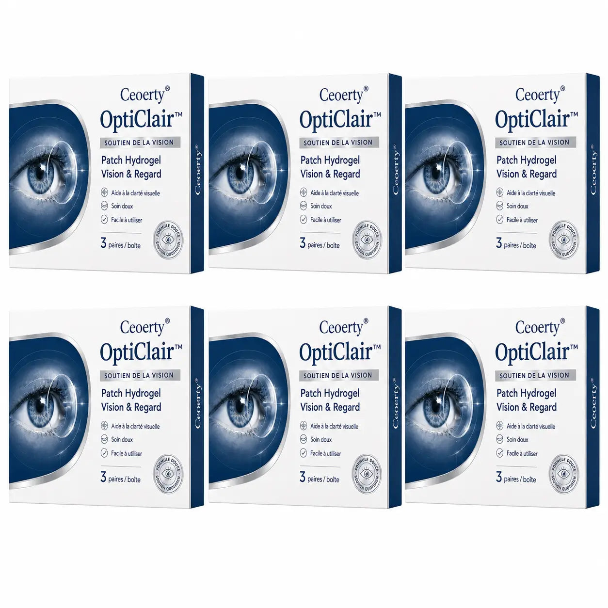 OptiClair™ Patch Hydrogel Vision & Regard | Apaisez vos yeux fatigués par les écrans et retrouvez un regard frais en 60 secondes !