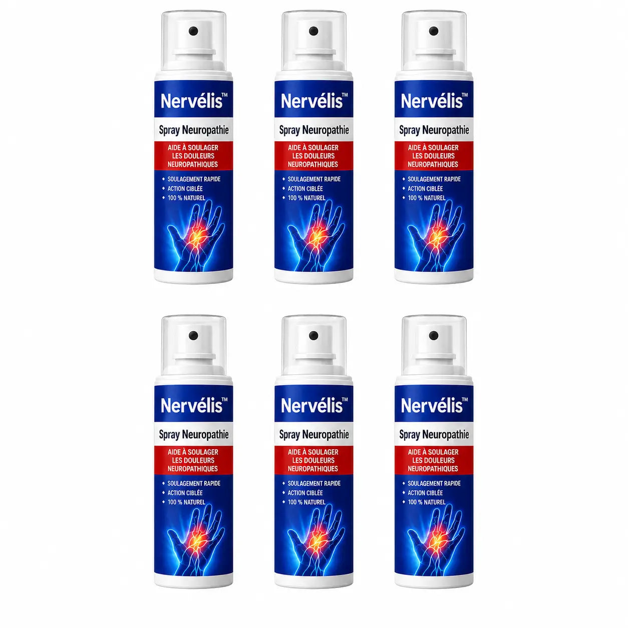 Nervélis™ Spray Neuropathie | Stoppez picotements et engourdissements dès la première application !