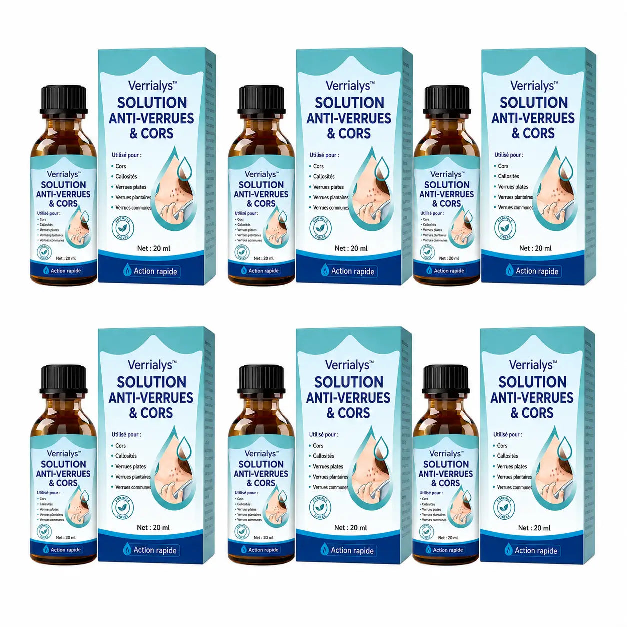Verrialys™ Solution Anti-Verrues & Cors | Élimine les verrues tenaces en 7 jours, sans douleur ni cryothérapie !