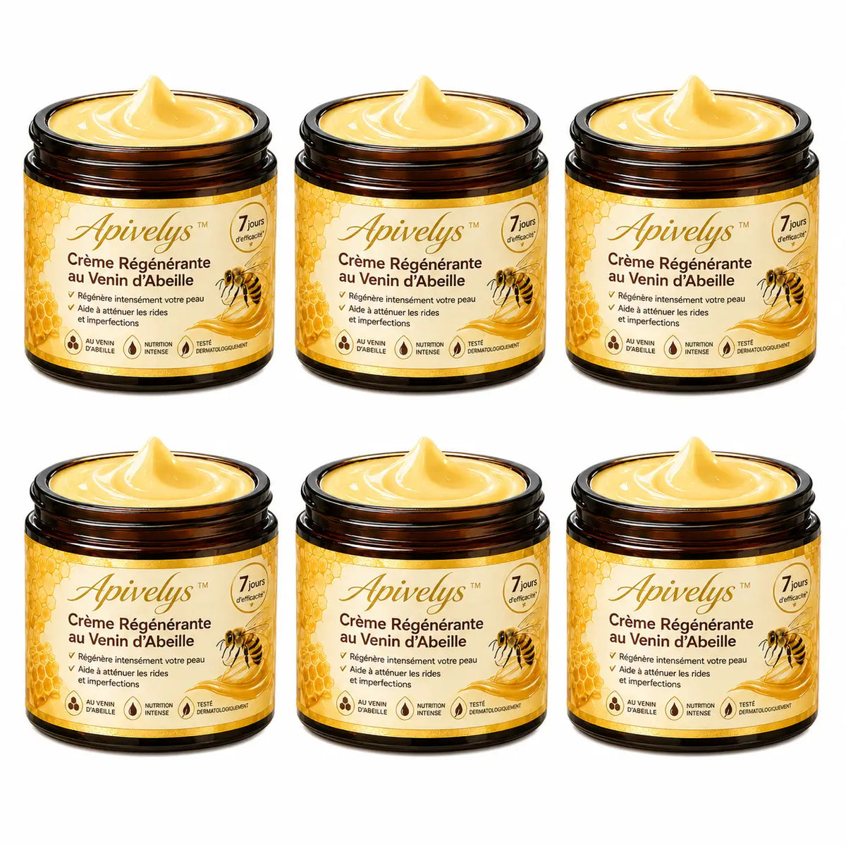 Apivelys™ Crème Régénérante au Venin d’Abeille | Régénère votre peau, efface les rides et imperfections en 72h chrono !