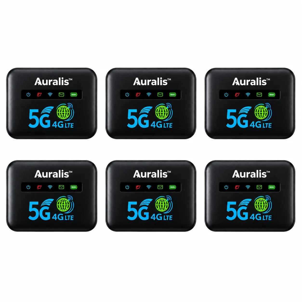 Auralis™ Routeur WiFi Mondial | Internet 4G/5G dans 196 pays en 5 secondes chrono, sans surcoût !