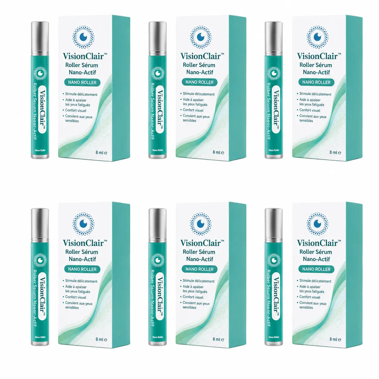 VisionClair™ Roller Sérum Nano-Actif | Apaisez vos yeux fatigués par les écrans et retrouvez un regard net en 1 minute !