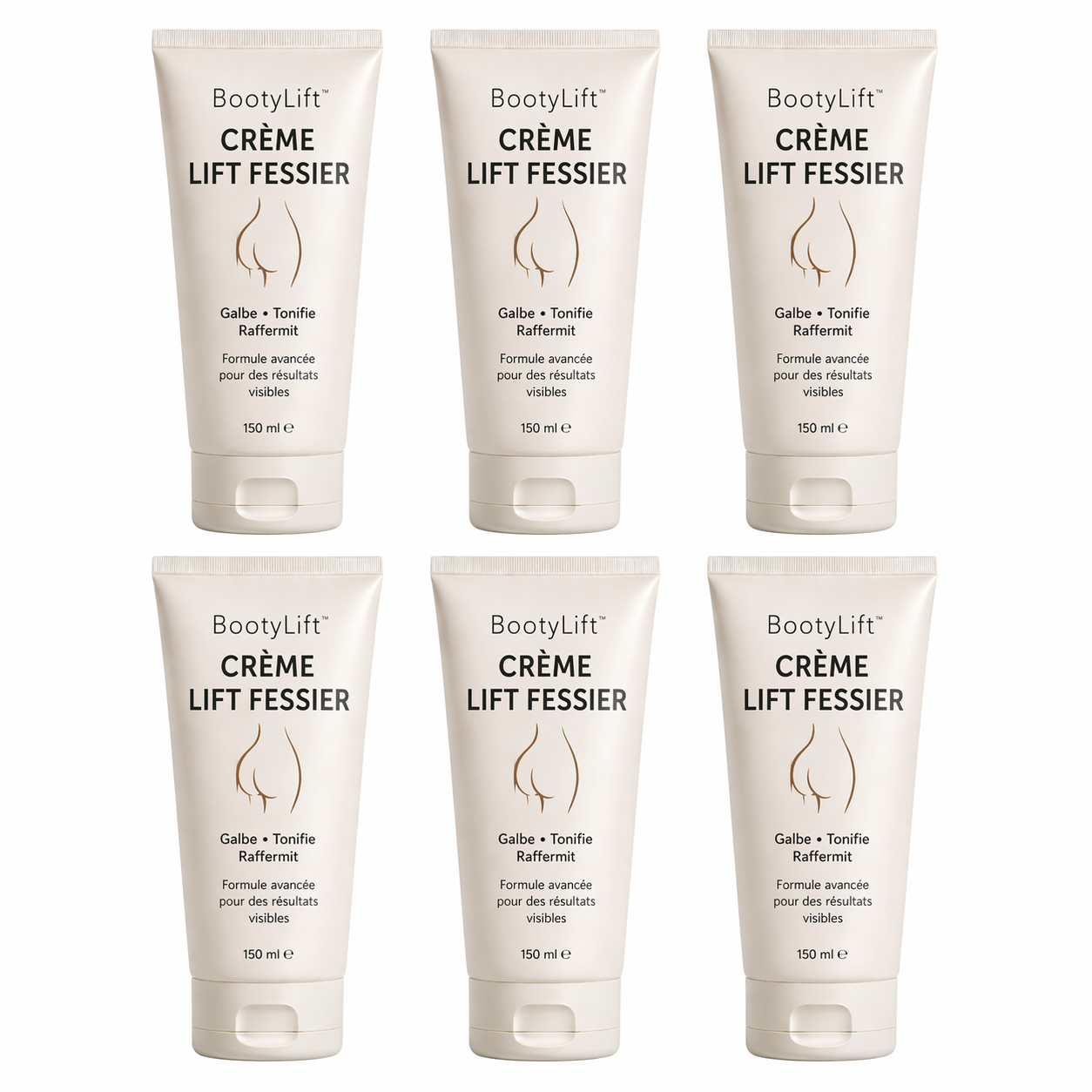 BootyLift™ Crème Lift Fessier | Fesses plus fermes, plus galbées et effet push-up visible en 21 jours chrono !