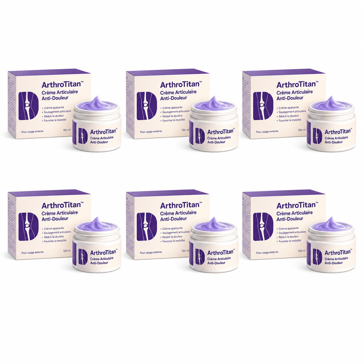 ArthroTitan™ Crème Articulaire Anti-Douleur | Élimine les douleurs articulaires jusqu'à 87 % en seulement 48 heures !