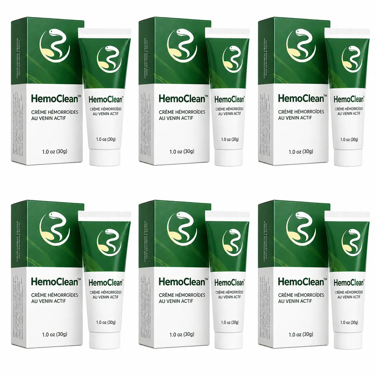 HemoClean™ Crème Hémorroïdes au Venin Actif | Éliminez la douleur et le gonflement dès la première application !