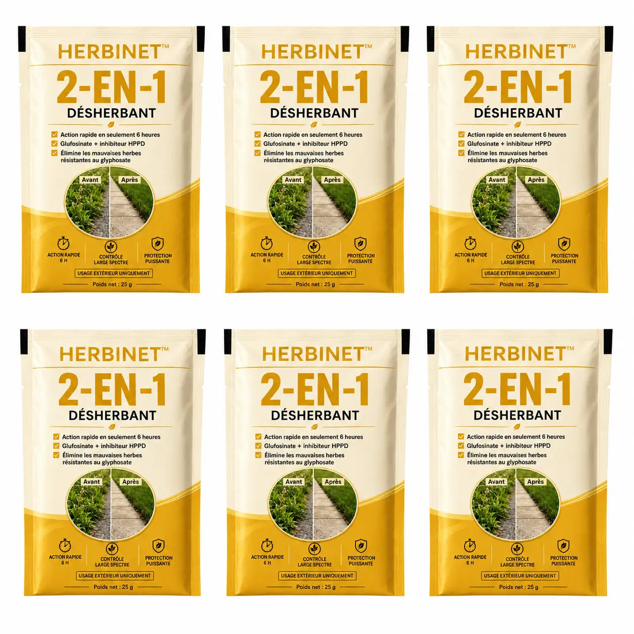 HerbiNet™ Désherbant 2-en-1 | Action ciblée contre les mauvaises herbes du jardin !