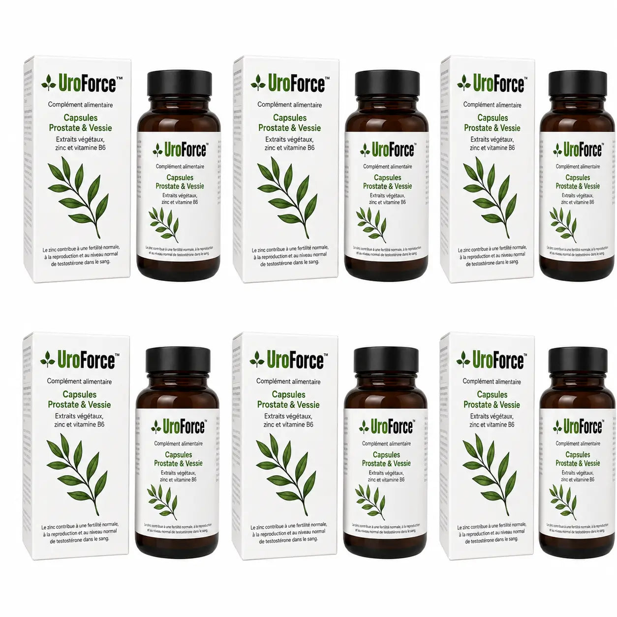 UroForce™ Capsules Prostate & Vessie | Réduisez l'inflammation de la prostate jusqu'à 95 % en 5 jours !