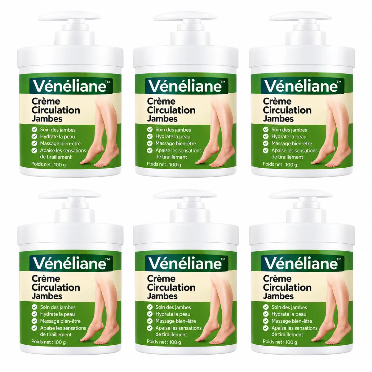 Vénéliane™ Crème Circulation Jambes | Éliminez jambes lourdes, douleurs et gonflements en 3 minutes !