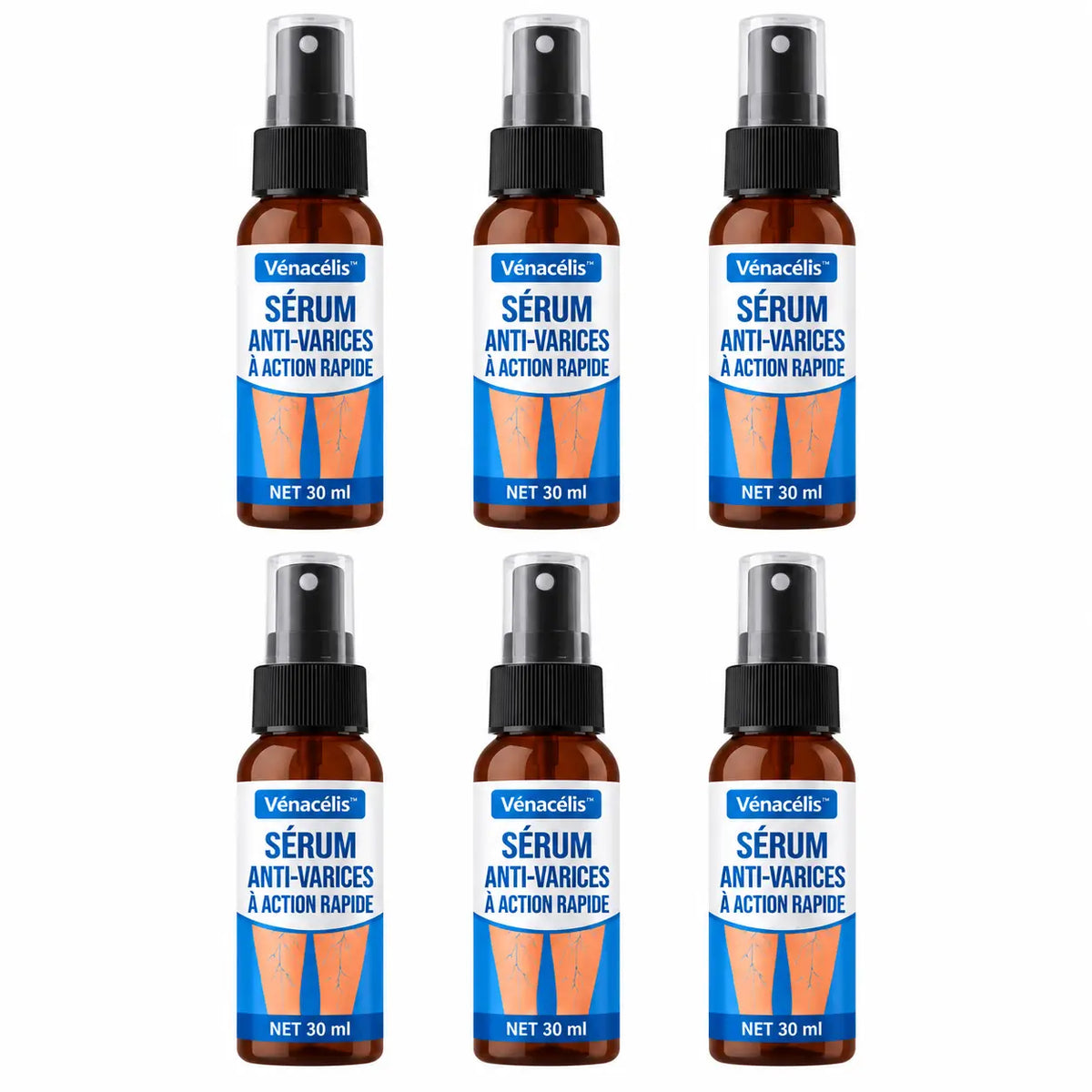Vénacélis™ Sérum Anti-Varices à Action Rapide | Élimine 95% des varices visibles en 4 jours!