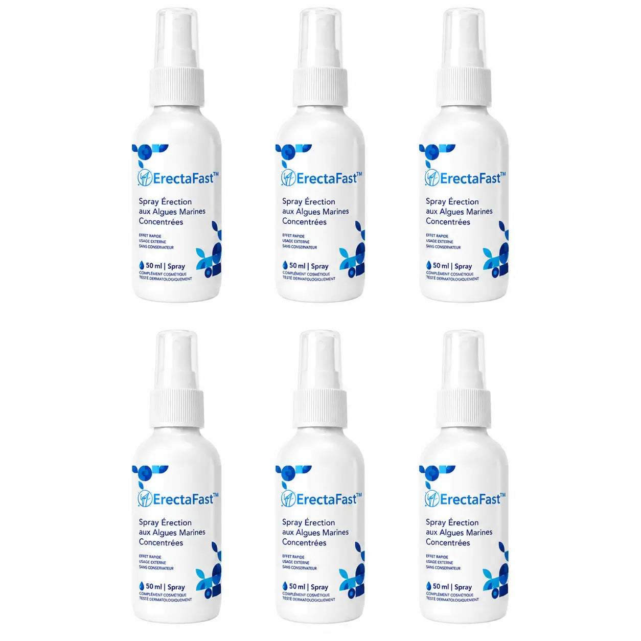 ErectaFast™ Spray Érection aux Algues Marines Concentrées | Retrouvez une érection puissante en 43 secondes!