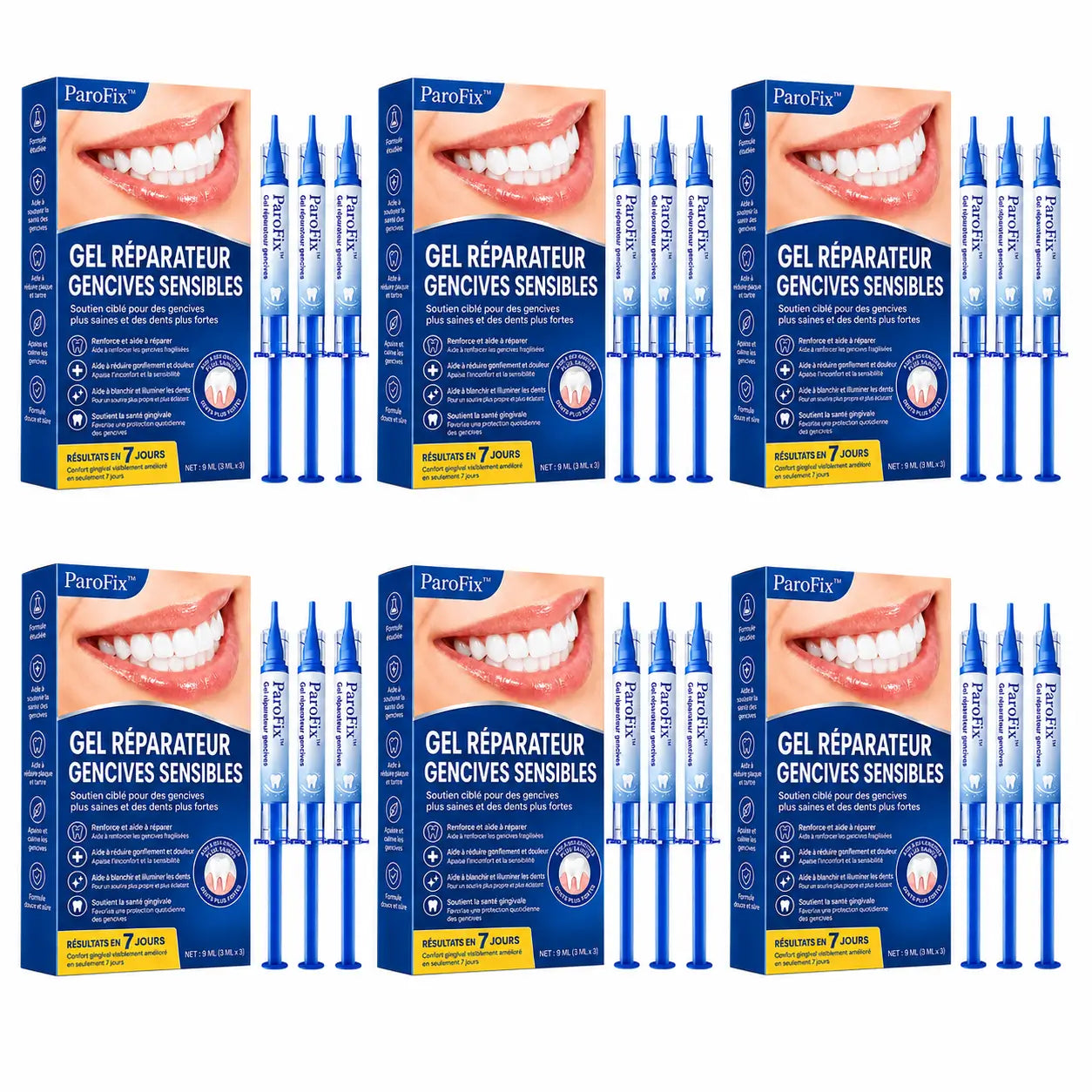 ParoFix™ Gel Réparateur Gencives Sensibles | Apaisez saignements, mauvaise haleine et gencives rétractées pendant votre sommeil !