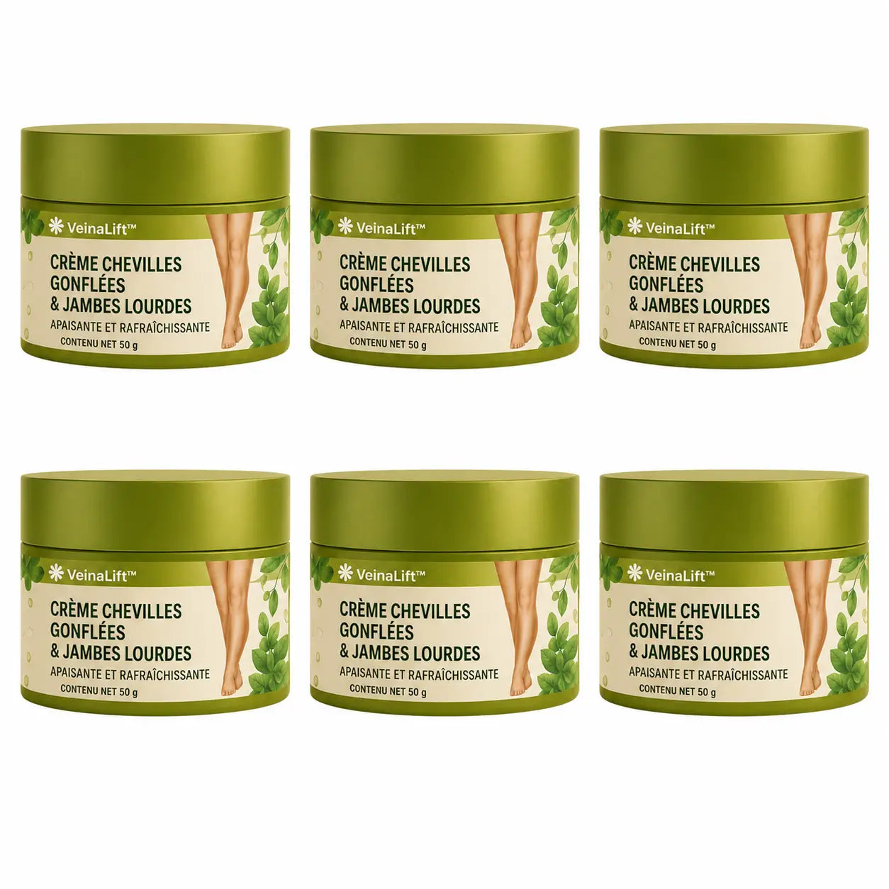 VeinaLift™ Crème Chevilles Gonflées & Jambes Lourdes | Retrouvez des jambes légères et des chevilles affinées en 40 minutes !