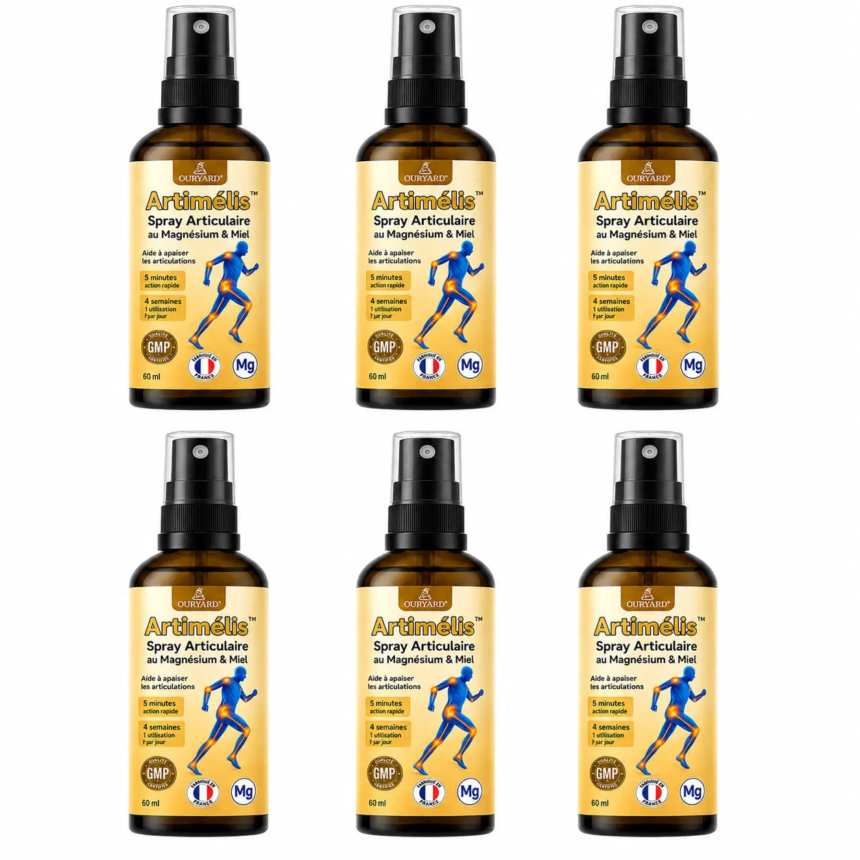 Artimélis™ Spray Articulaire au Magnésium & Miel | Répare vos articulations douloureuses en 10 minutes!