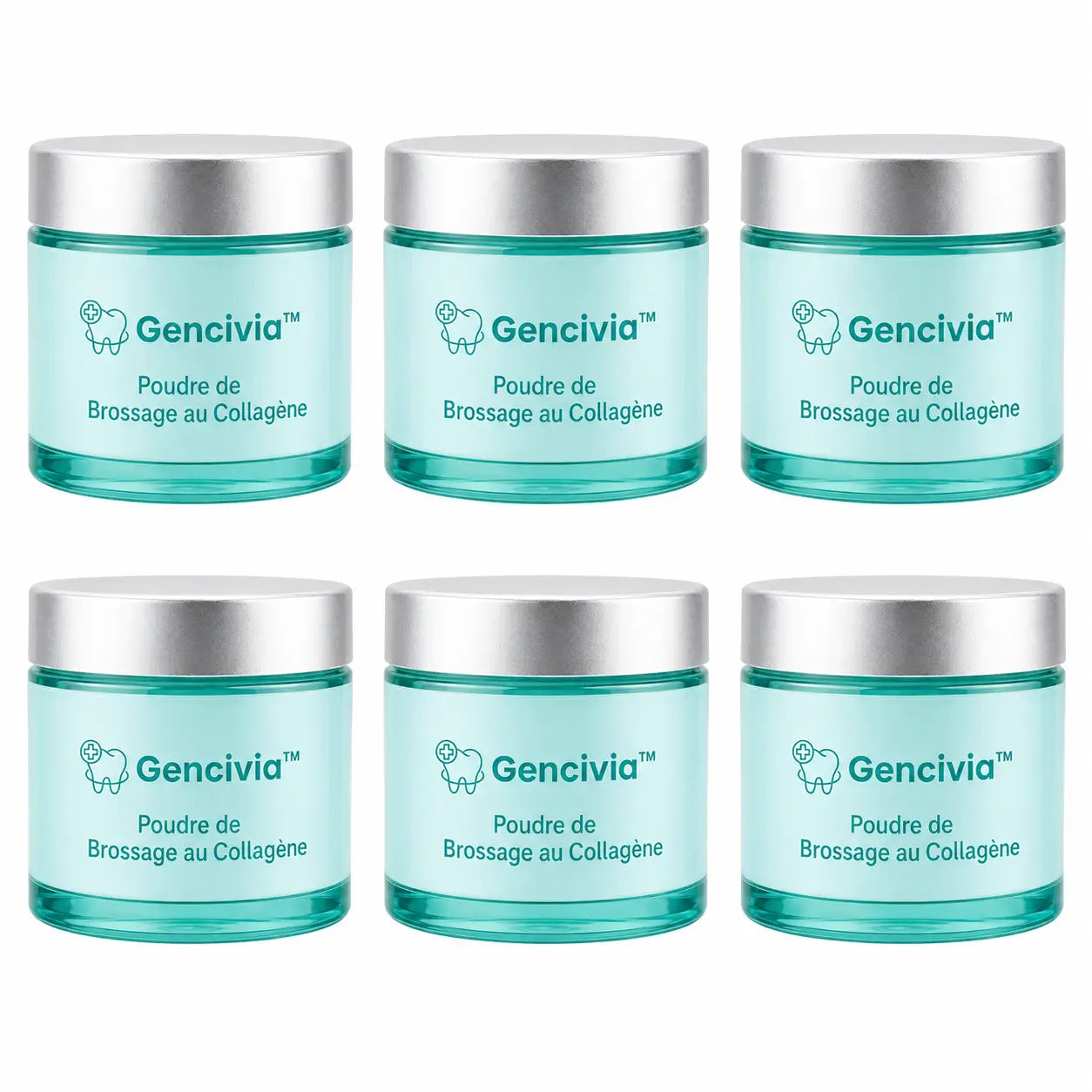 Gencivia™ Poudre de Brossage au Collagène | Stoppez le saignement des gencives et retrouvez le confort en 21 jours !
