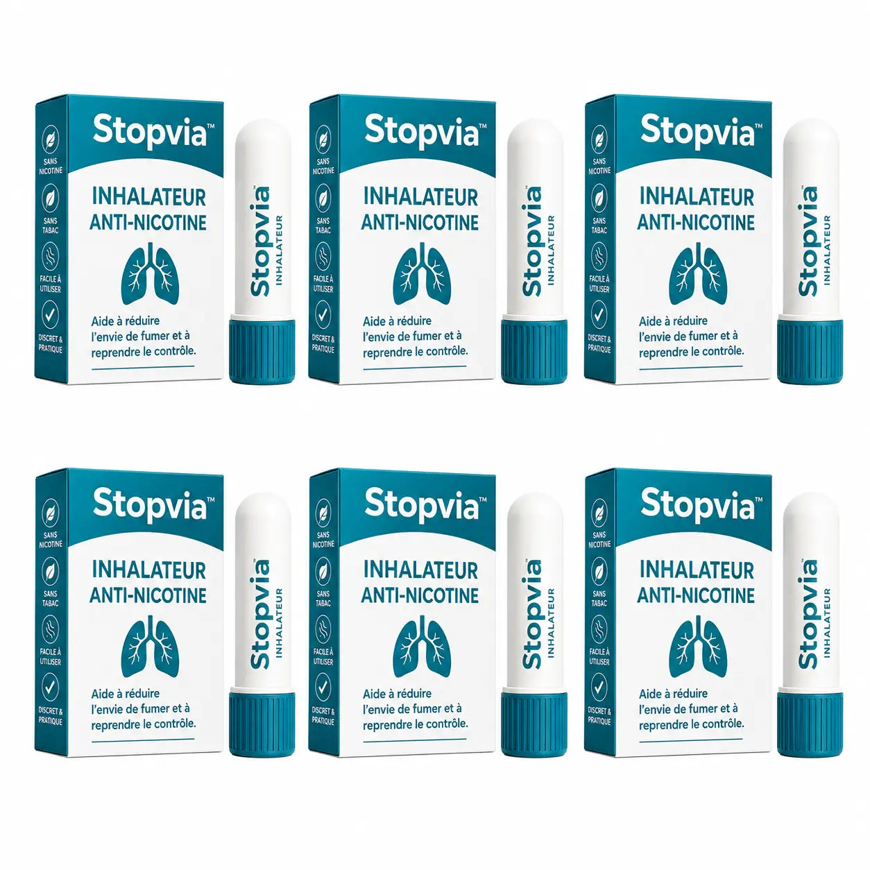 Stopvia™ Inhalateur Anti-Nicotine | Éliminez 97 % des envies de nicotine et arrêtez de fumer en seulement 3 jours !