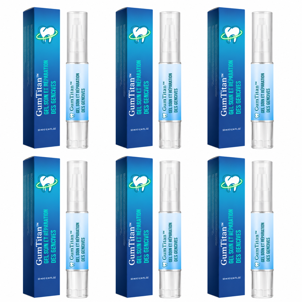 GumTitan™ Gel Soin et Réparation des Gencives | Faites repousser vos gencives en 3 minutes!