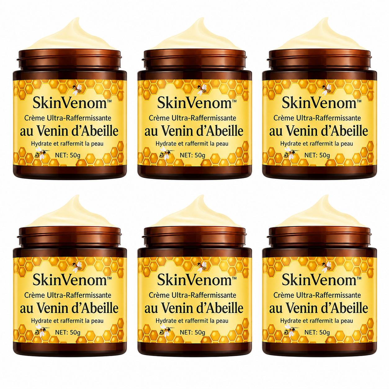 SkinVenom™ Crème Ultra-Raffermissante au Venin d'Abeille | Efface les rides en 5 minutes!